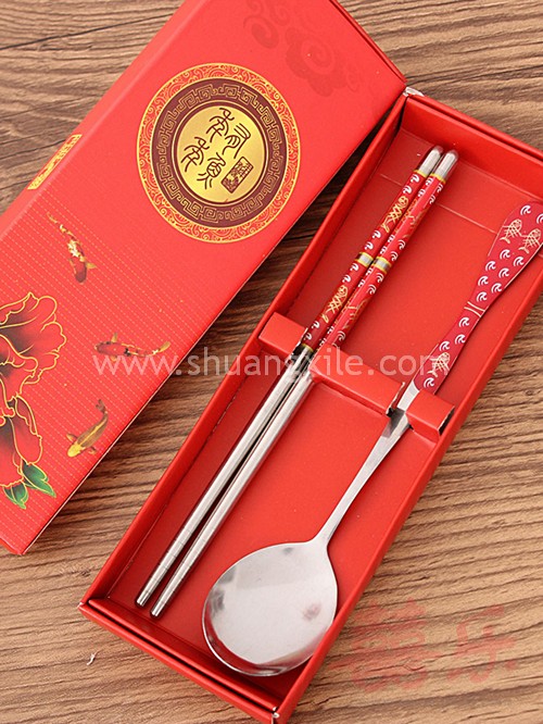 Oriental Chopstick Spoon Set